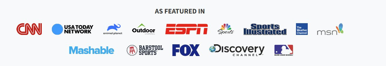 As featured in CNN, USA Today, ESPN, Sports Illustrated, MLB, Fox, Discovery Channel and more
